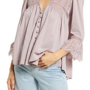 FREE PEOPLE // Free People Esme Button Down Shirt